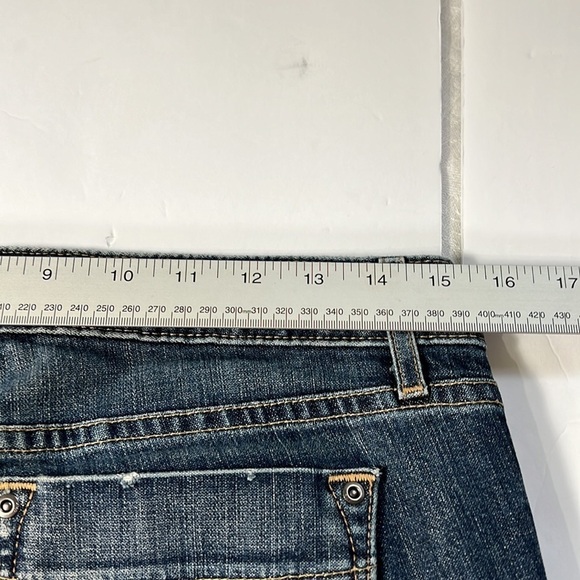 LIMITED edition Gap Jeans mid-tone blue distressed - Picture 7 of 12